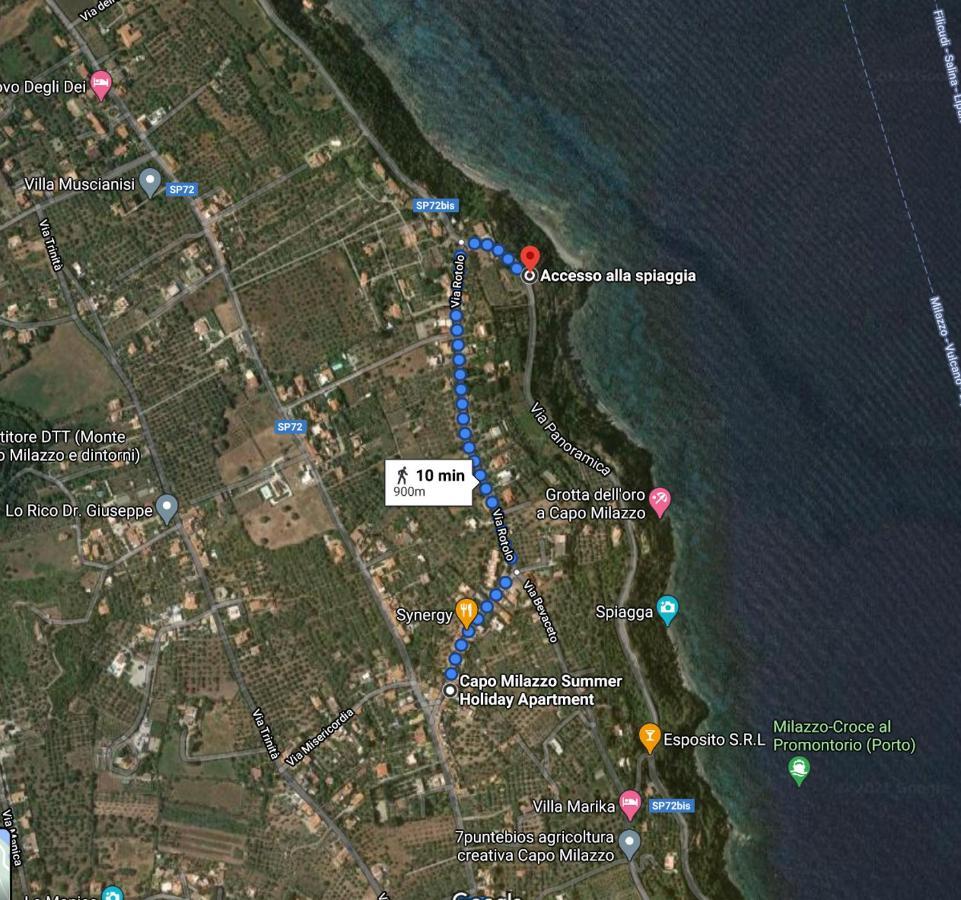 Capo Milazzo Summer Holiday Apartament Экстерьер фото